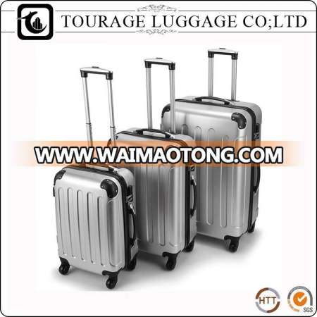 Abs Plastic 24 Silver 3 Travel Unique Luggage Set